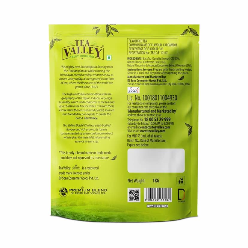 Tea Valley Elaichi Chai Flavoured Tea 1kg view 2