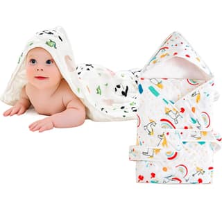 MOM CARE Muslin Cloth for New Born Baby | 500 TC Muslin Cotton Towel & Napkin Set | Soft Reusable Towel, Burp Cloths for Baby & Kids Towel | Pack of 1 Random Print MOM CARE Muslin Cloth for New Born Baby | 500 TC Muslin Cotton Towel & Napkin Set | Soft R