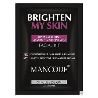 Brighten My Skin Facial Kit for Men 58g | 6 Step Skin Brightening Facial Kit