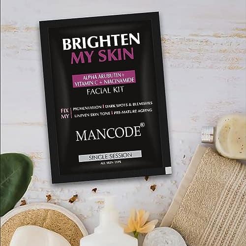 Brighten My Skin Facial Kit for Men 58g | 6 Step Skin Brightening Facial Kit view 2