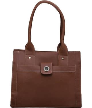 Fostelo - Tan Faux Leather Shoulder Bag