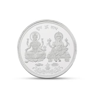 20g Fine Silver 999 Lakshmi Ganesh Coin | Shubh Labh Engraved Pure Silver Coin | Diwali Pooja & Gifting