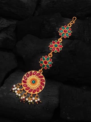 Morison Ruby Red Mangtikka Royal Elegance for Special Moments