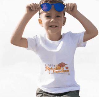 Ikkay Fashion Boys & Girls Typography Polycotton Regular T Shirt (White, Pack of 1)