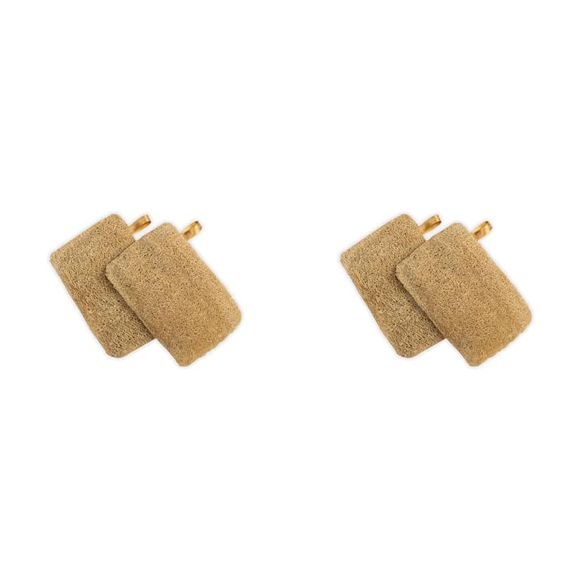 Nat Habit - Back To Natural Secrets Everyday Nat Habit Natural Sun Dried Bath Loofah | Body Sponge & Scrubber for Men & Women | Organic Luffa for Bath Shower Skin Exfoliation (Pack of 4) Nat Habit - Back To Natural Secrets Everyday Nat Habit Natural Sun