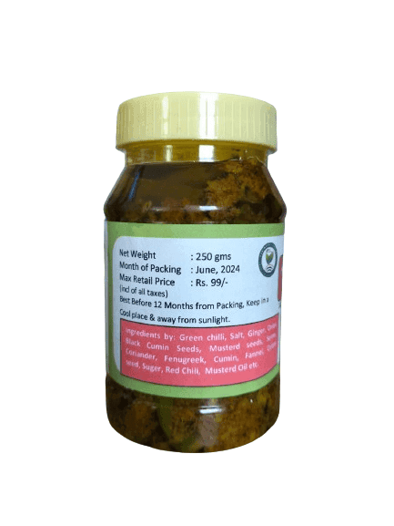 green chilli pickle view 2
