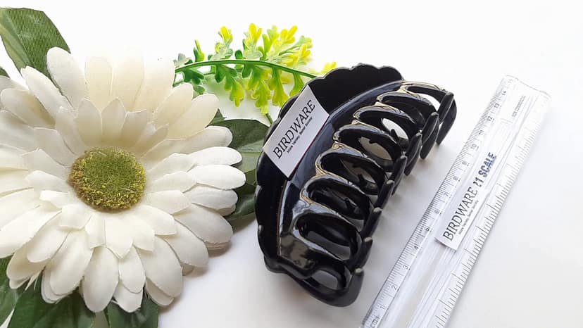 BIRDWARE Big Hair Clutchers For Women, Korean Clutchers Glossy Finish Hair Clip Hair Claw Clips Plastic Clutchers Women & Girls (Pack of 4, Black) BIRDWARE Big Hair Clutchers For Women, Korean Clutchers Glossy Finish Hair Clip Hair Claw Clips Plastic Clu view 2