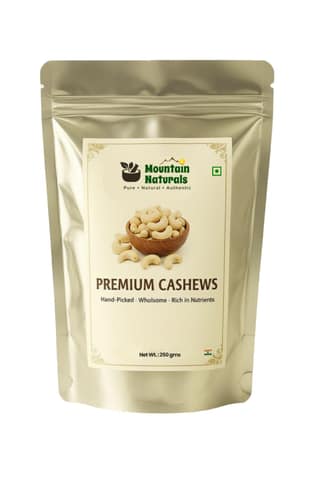 Mountain Naturals Premium Whole Cashews 250 g