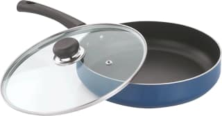 Vinod Zest Non Stick Deep Fry Pan with Glass Lid (Size - 26cm) by Mahavir Home Store