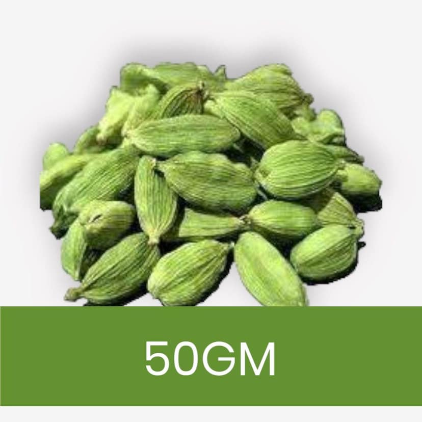 VELDODE HARI ELAICHI 50GM