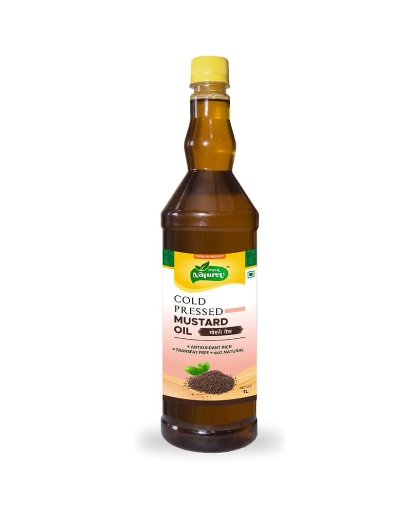 Cold Pressed Mustard Oil - 1L | Natureu | Antioxidant Rich | Transfat Free | 100% Natural