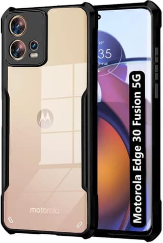 PLUGTECH Slim Shockproof Case | Matte Black Soft | Drop Protection | Precise Cutouts | Premium Mobile Cover for Moto Edge 30 Fusion