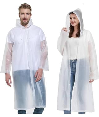Infispace Pack of 1 Unisex Raincoat With Hood | Waterproof Rain Poncho | Material | Reusable | Lightweight | Universal Size | Raincoat for Men and Women raincoat raincoat lightwaight raincoat plastick raincoat hiking raincoat barsati rainsuit for r