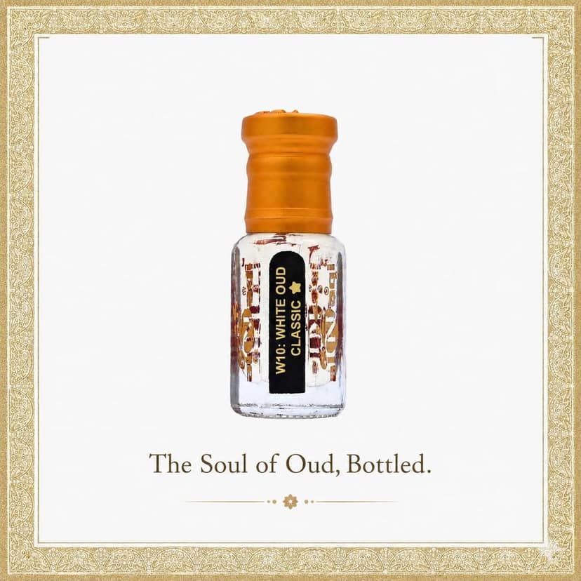 alnaqi fragrances White Oud Classic Attar |Perfume Oil | Unisex Arabian Attar | Alcohol-Free Roll-On | Long-Lasting Concentrated Perfume Oil with White Oud, Floral & Woody Notes view 2