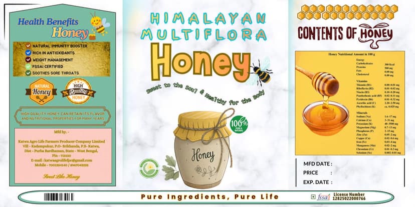 Himalayan Multiflora Honey- 500gm view 2