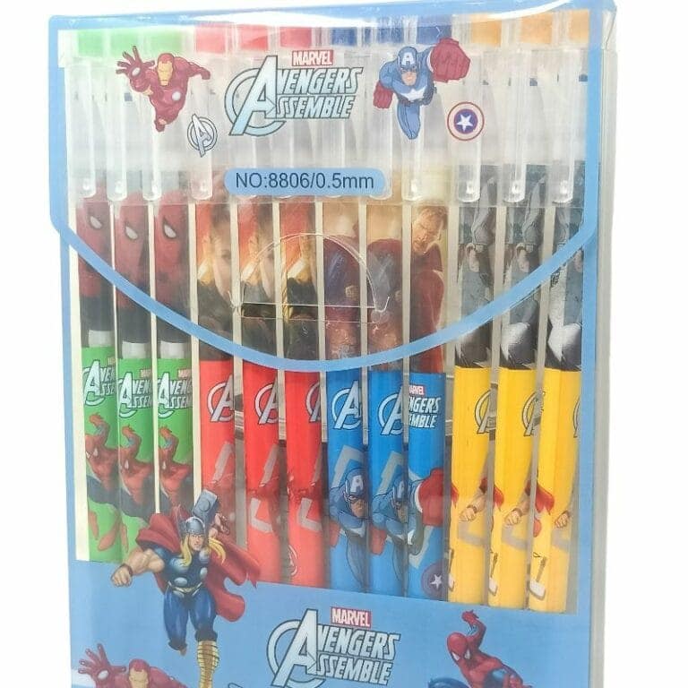 Marvel Avengers Assemble Gel Pens 12-Pack
