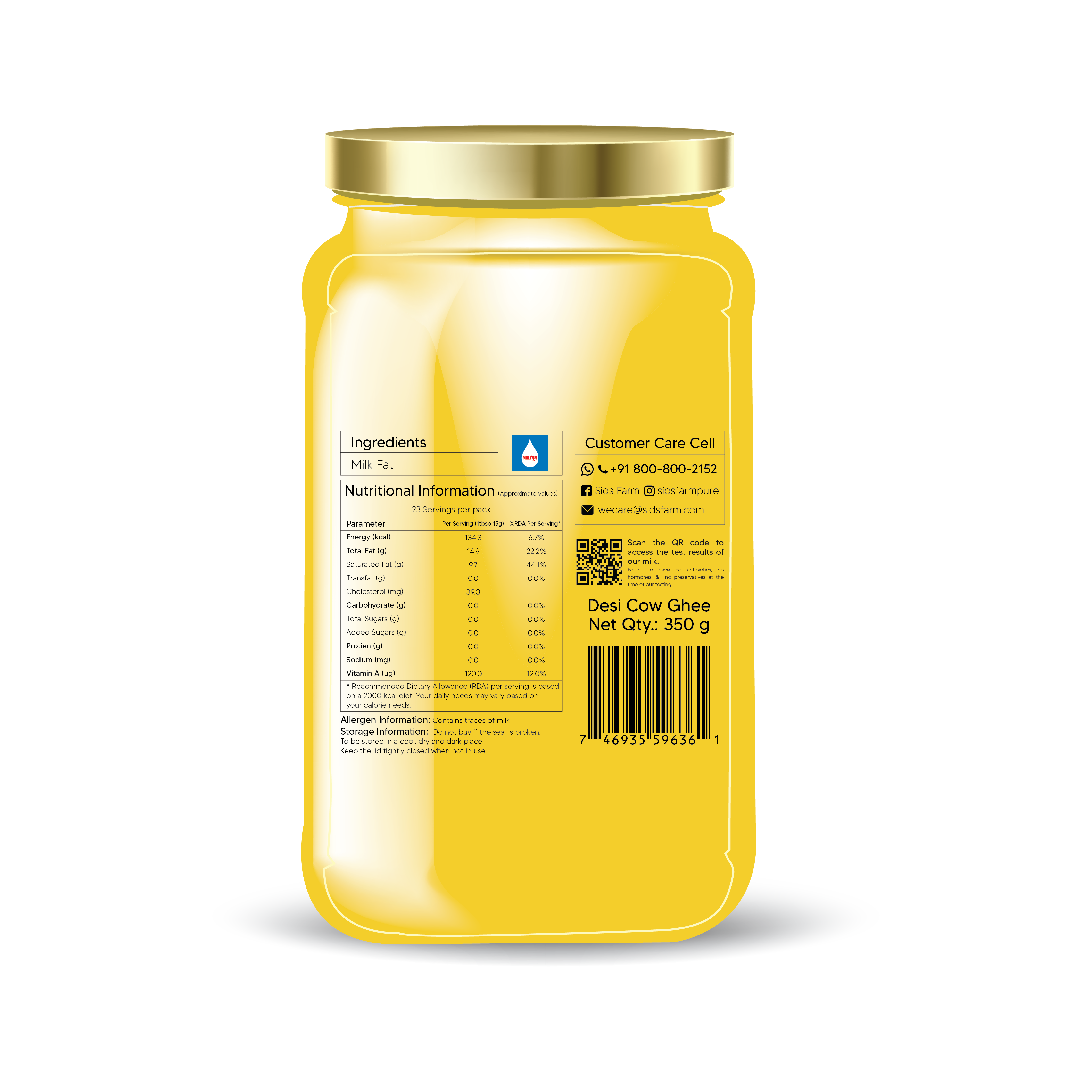 A2 desi cow ghee view 2
