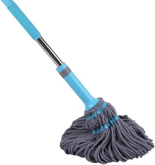 Noridy Mop for Floor Cleaning Microfiber Twist Mop Dust Mop with Telescopic Adjustable Perfect for Cleaning Hardwood Laminate Tiles | Extendable Stainless Steel Handle(Multi Color) Floor Wiper (Blue)