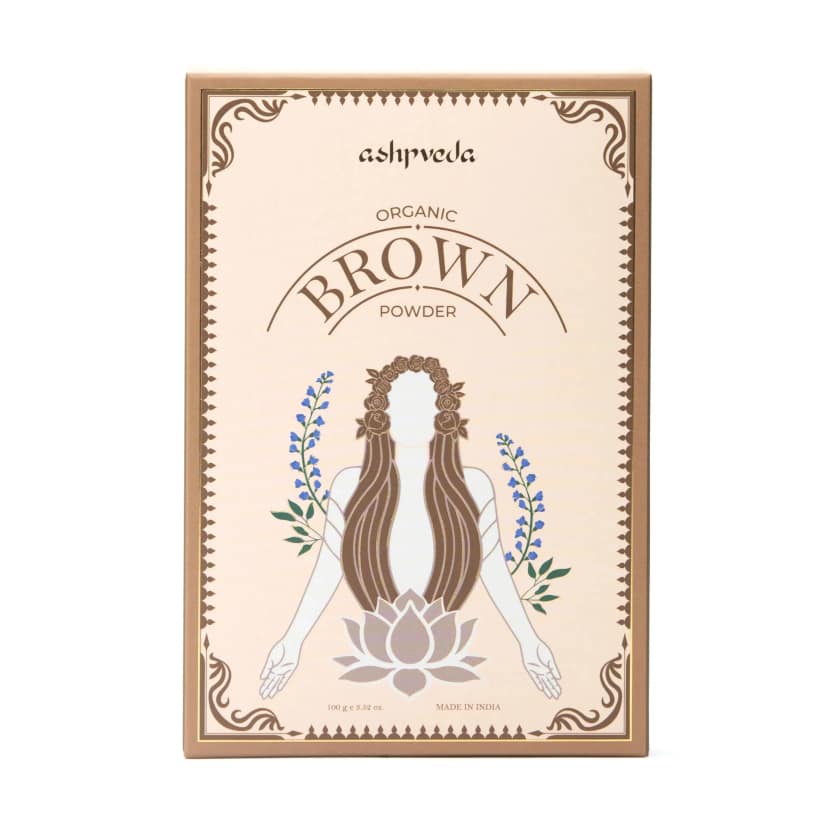 ashpveda Organic Brown Hair Color Powder