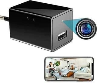 AUSHA Hidden Camera USB Wall Charger | 1080p HD, WiFi Monitoring, Motion Detection, Real-Time Alerts