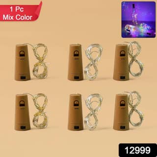 Cork-Shaped LED Bottle String Fairy Lights