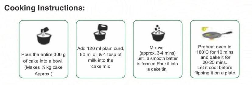foodfrillz Millet Cake Mix, 300 g No Maida No refined sugar Eggless Premix view 2