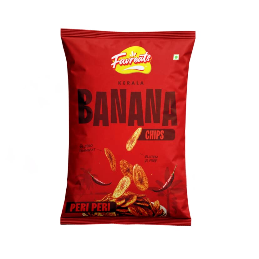 favreats Banana Chips Peri Peri 100g