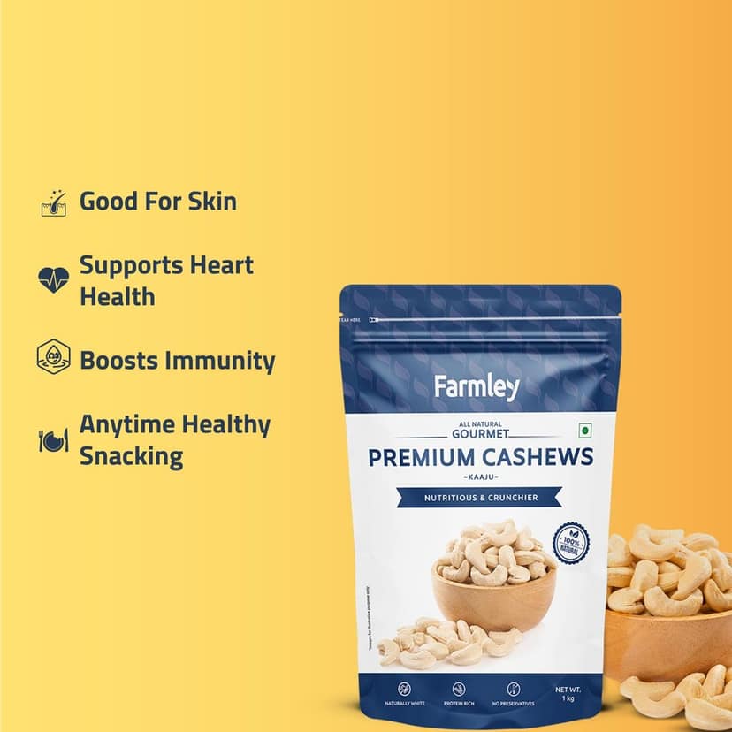 Farmley Premium (Kaju) Cashews (1 Kg) view 2