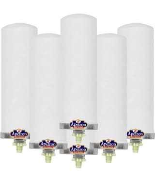 Apeiron Ceramic Water Filter Cartridge With Brass Pack of 6