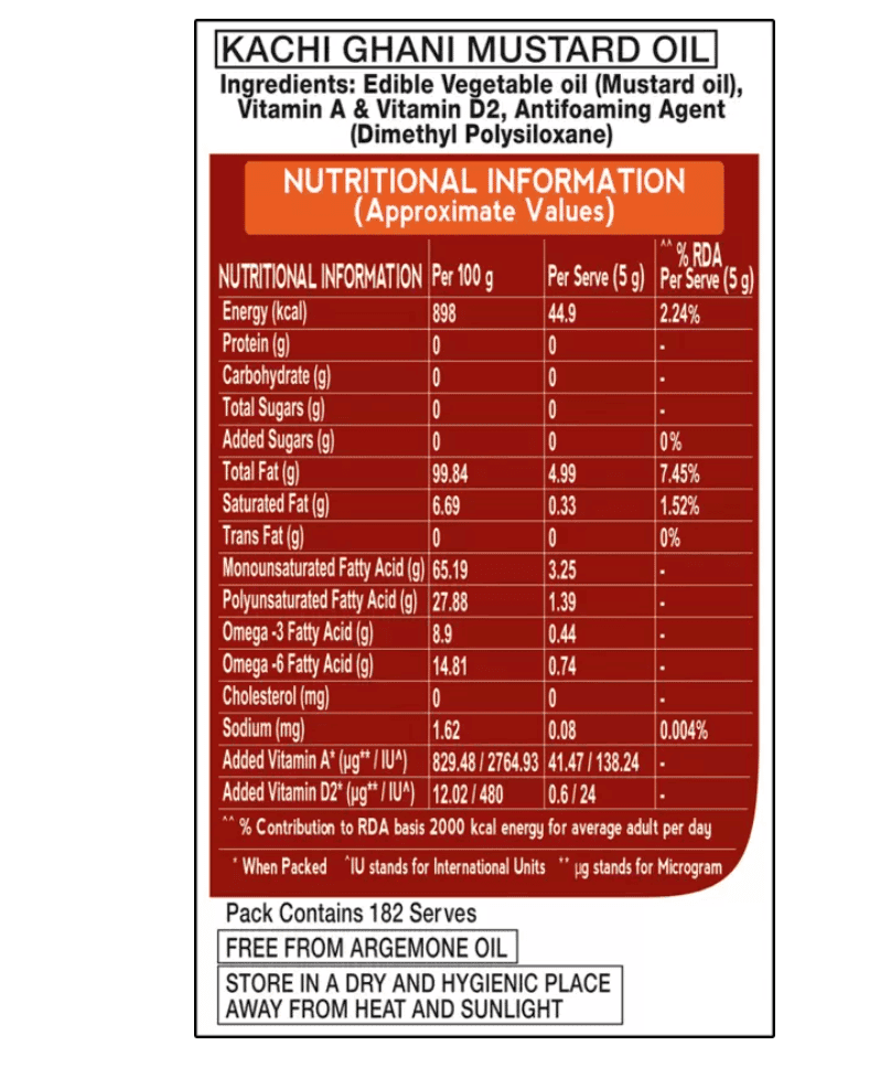 Mustard Oil 1L view 2