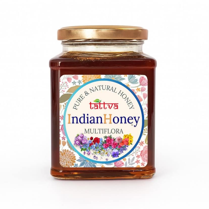IndianHoney Himalayan Multiflora & Metabolic & Warming Cinnamon Infused Honey Combo Pack (500gm & 230gm) Himalayan Multiflora & Cinnamon view 2