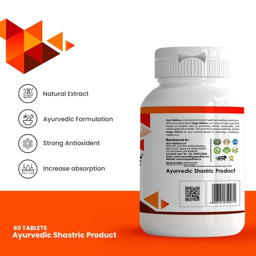 Happy Millions GlucoPause - Natural Diabetes mange Supplement | 60 Tablet view 2