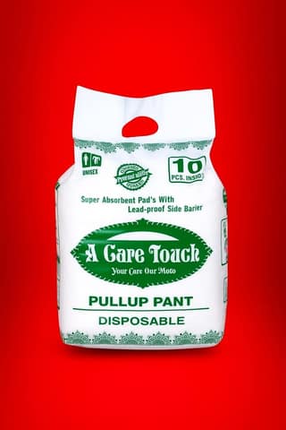 A Care Touch Unisex Adult Diaper Pullups M-L, Odor Lock Anti-Bacterial Leak-Proof Disposable Briefs, Ultra-Thin Design, Maximum Absorbency, Hypoallergenic, Pack of 1 for Seniors & Adults