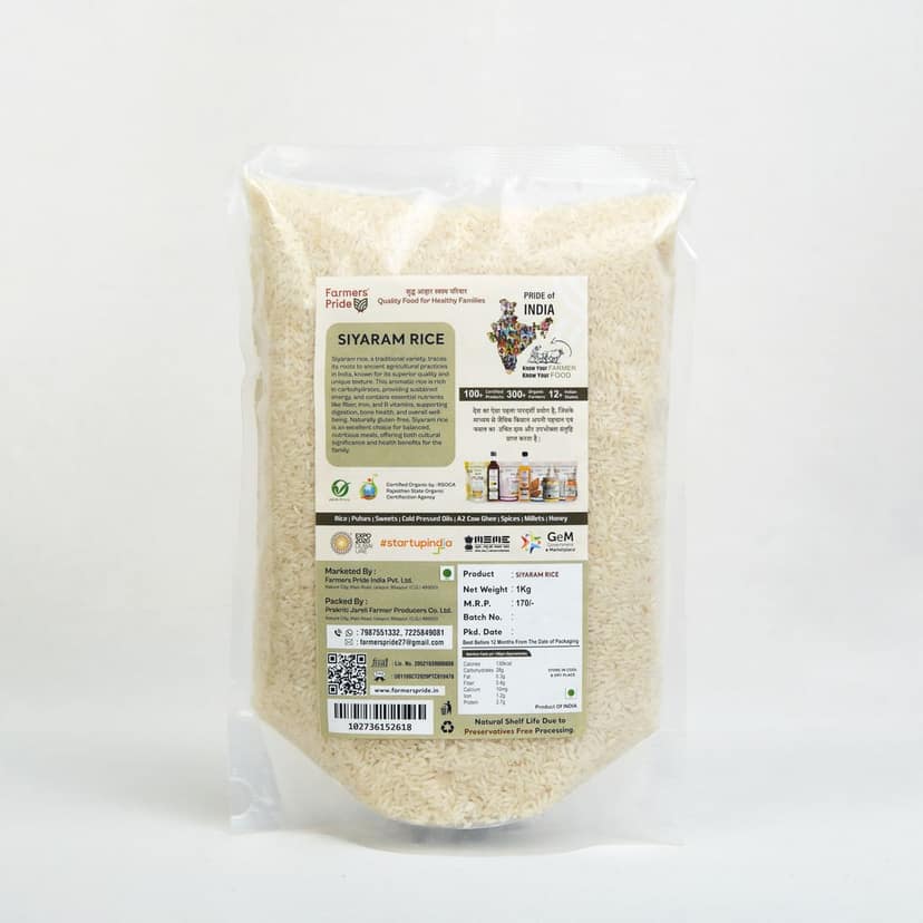 Organic Siyaram Rice (Fine Rice) view 2