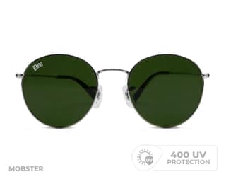 Beardo Mobster Sunglasses-Gun Metal UV-Pro