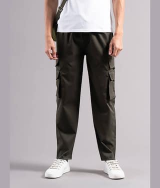 Paul Street Regular Men's Formal Trouser - Olive ( Pack of 1 )