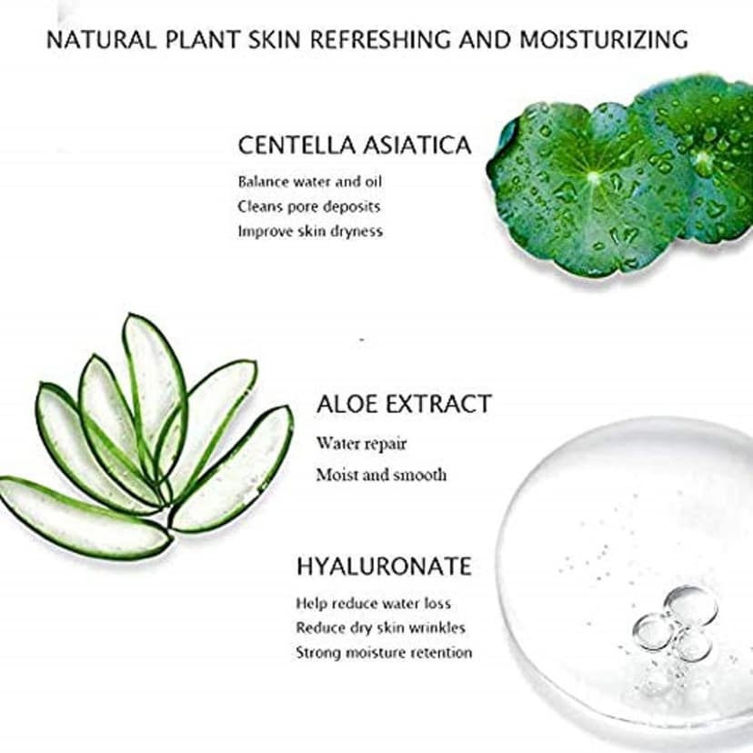 Elecsera Ice Cream Mask Acne Moisturizing Smear Mask Blackheads Remover Mask Cleansing & Shrinking Pores with Aloe Vera Eye Mask (5 Items in the set) view 2
