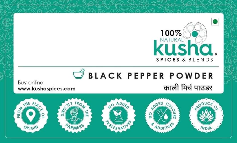 Kusha Spices Black Pepper Powder view 2