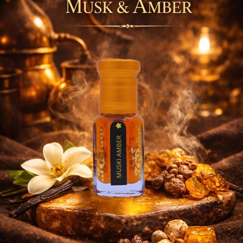 alNaqi Muski Amber 6ml - Royal Amber-Perfume-Oil, Long Lasting Musky-Amber-Perfume, Alcohol Free Amber-Musk-Blend, Original Unisex-Itra view 2