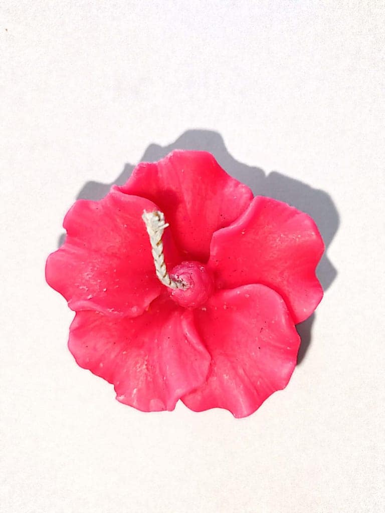 multi colour Flower Candle - Tropical Ambiance & Tranquility 5ps view 2