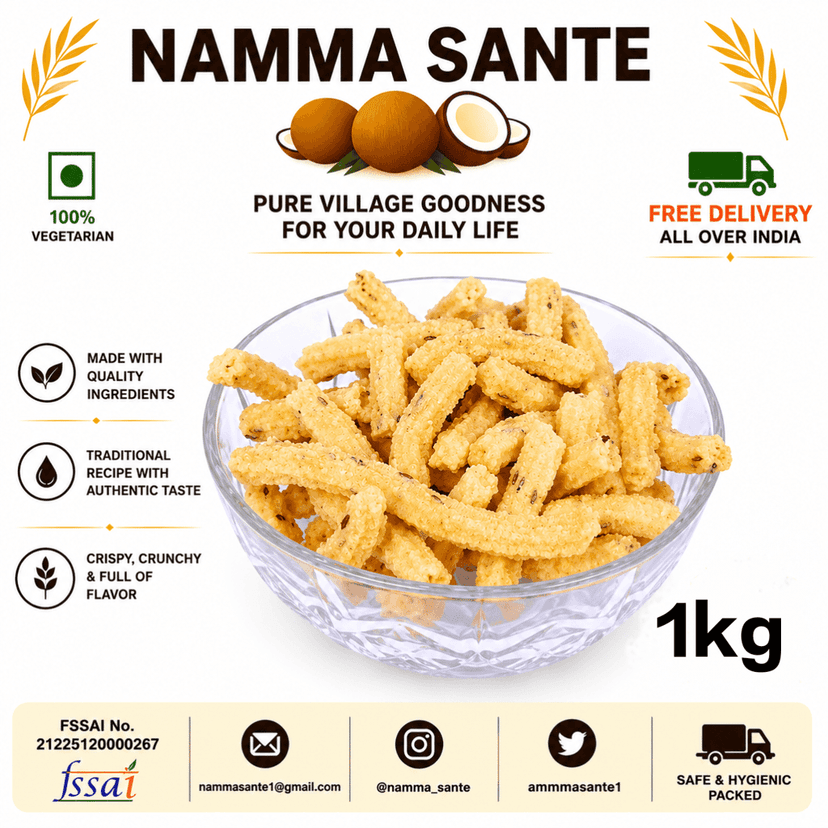 Chakli, Plain Chakli, Butter Chakli, Murukku, Rice Chakli 1kg