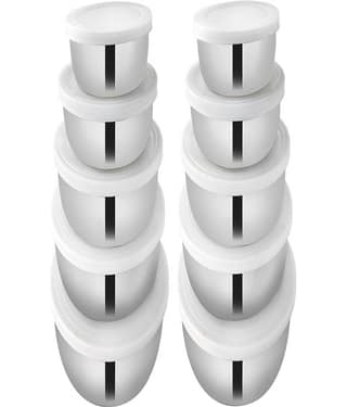 BOWLMAN Steel Food Container Set of 10 7300 mL