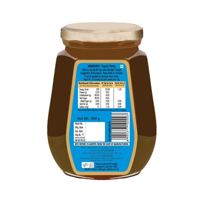 Honeyman Acacia Organic Honey view 2