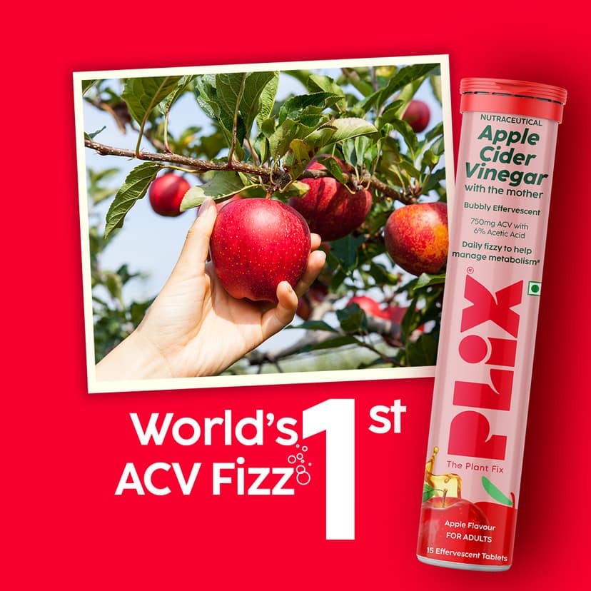 Apple Cider Vinegar Effervescent with the mother pack of 4 tubes__1 Month__60 Tablets view 2