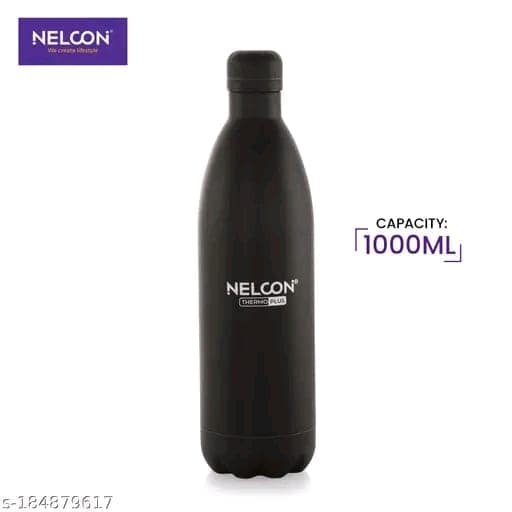 1000 Ml Capacity Blue Color Stainless Steel Water Bottle
