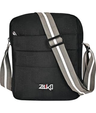 ZAIKO BAGS Navy Blue Solid Messenger Bag
