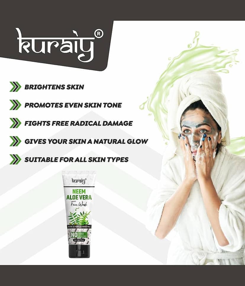 KURAIY Face Wash Cream With Natural Deep Moisturizing Face wash Tube pack of 2 view 2