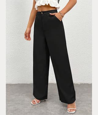 CHALODIA Women Cotton Blend Formal Trousers ( Brown )