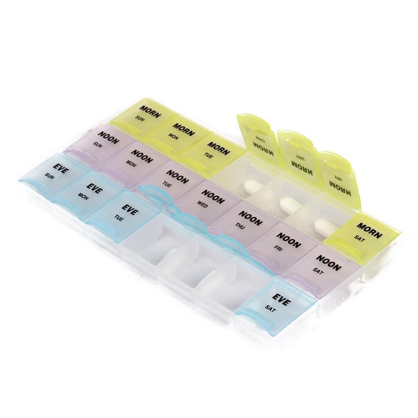 Aktive Life Weekly Pill Planner, Multicolor view 2
