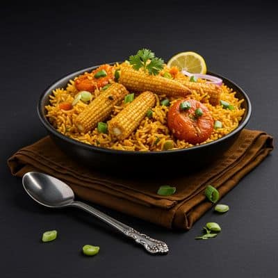 Baby Corn Manchurian Rice